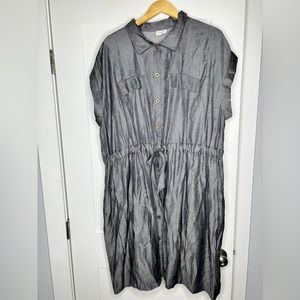 Lularoe 2X Stacie Chambray shirt dress